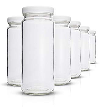 Durable Black Caps Beverage Storage Smoothies Clear 6 Pack Wide Mouth with Lids for Juice Eco Friendly & BPA Free Glass Water Bottles Set Leak Proof Dishwasher Safe Reusable 16 oz Durable Black Caps Beverage Storage Smoothies Clear 6 Pack Wide Mouth with Lids for Juice Eco Friendly & BPA Free Glass Water Bottles Set Leak Proof Dishwasher Safe Reusable 16 oz